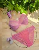 ست سوتین شورت صورتی _ کد S5